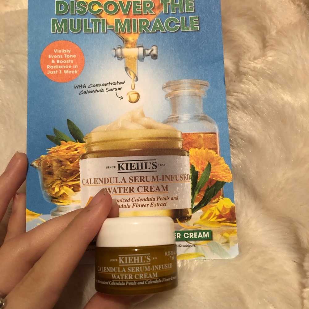 Kiehls calendula serum water cream sample